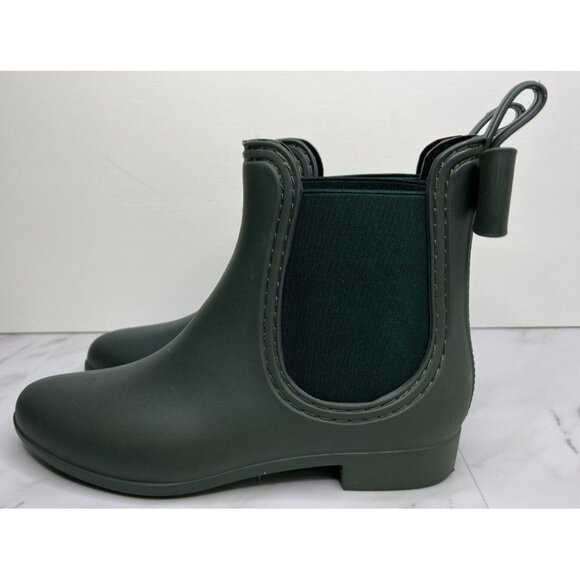 Catherine Malandrino Women's Briellie Bow Rain Boot in Green EUR 38 US 7 - Picture 2 of 8